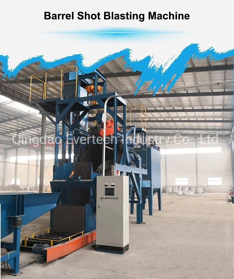 Rotary Barrel Drum Type Shot Blasting Sandblasting Machine