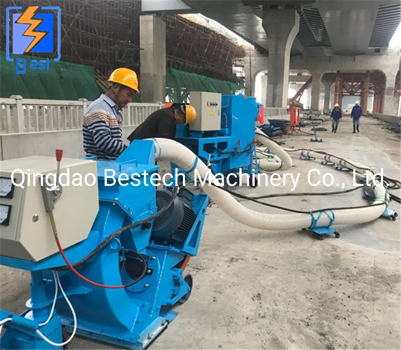 Steel Bridge Deck Mobile Floor Shot Blasting Machine