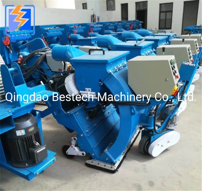 Steel Bridge Deck Mobile Floor Shot Blasting Machine